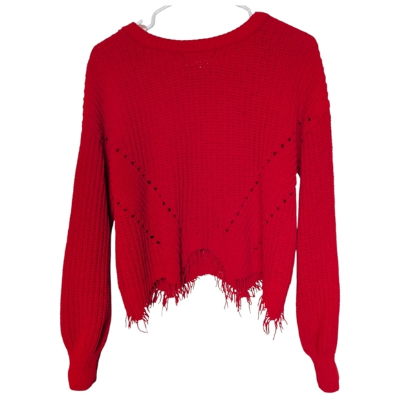 No Boundaries Sweaters - Women's Boho Red Women's Sweater Medium 7/8, PTP 24